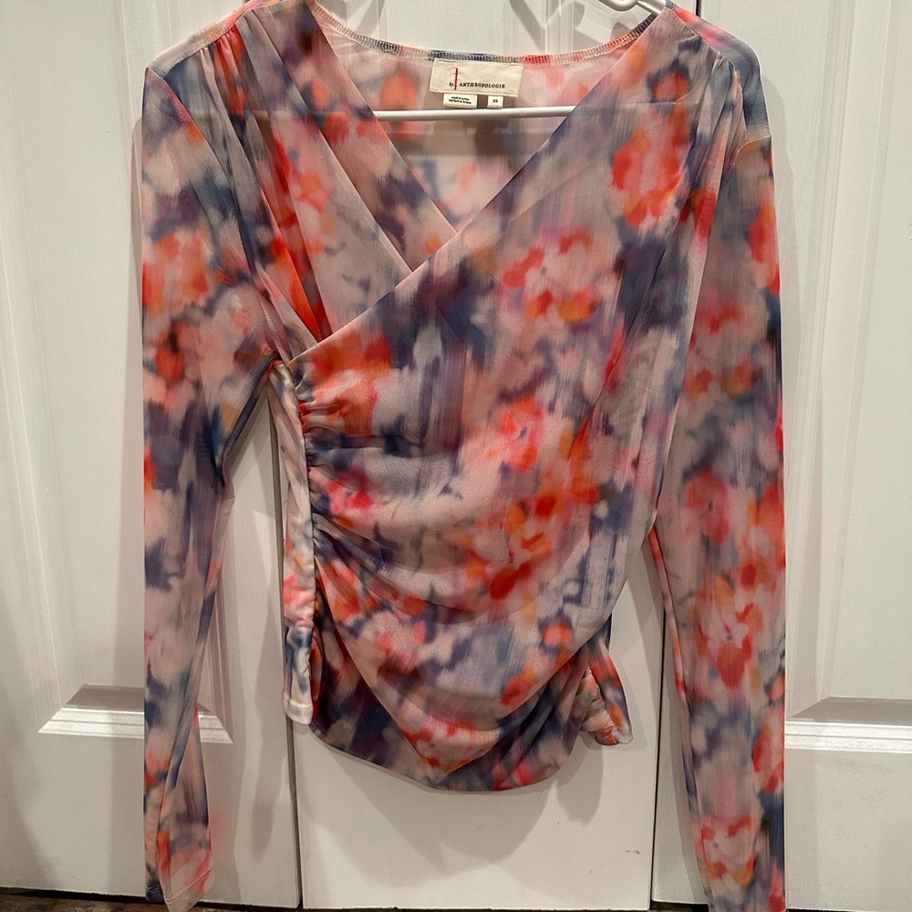Floral Wrap Top
